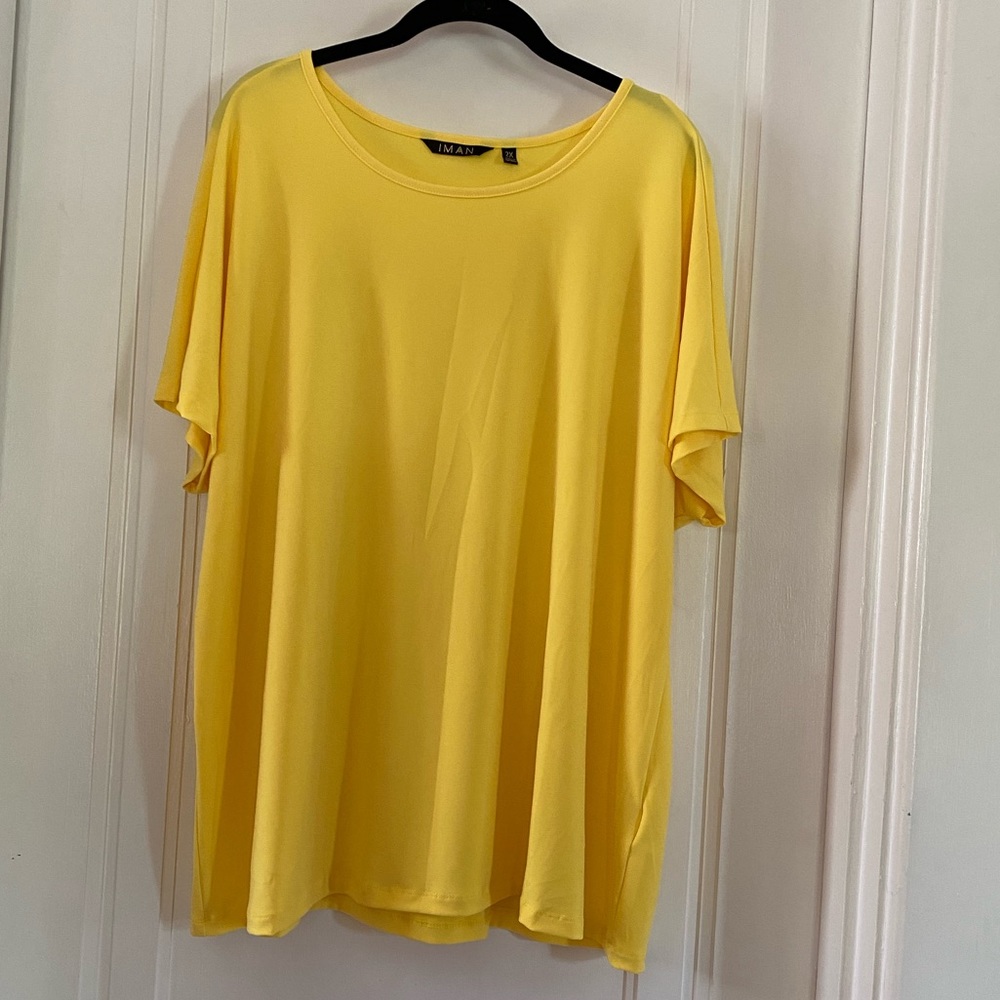 IMAN short sleeved t-shirt, yellow
